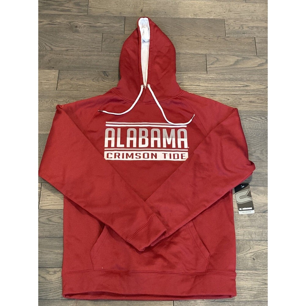NWT - Alabama Crimson Tide Men's Large Red Crimson Colosseum Pullover Hoodie